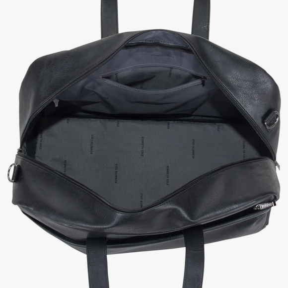 Kenneth Cole REACTION Port Stanley Duffel Pebbled Vegan Leather Carry on… - Picture 6 of 10